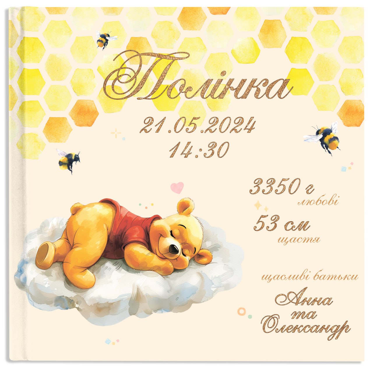 Іменний альбом-анкета для новонародженного "Перший альбом", дизайн 081288