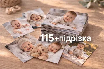 Друк фотографій для дитячого альбому (пакет весь альбом PRO 115 штук)