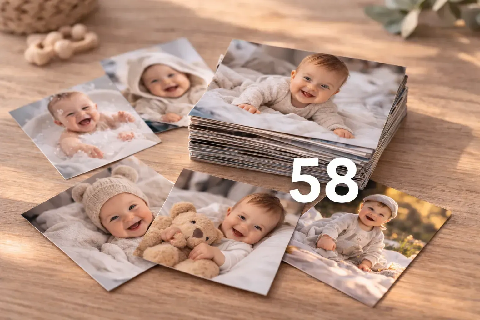 Друк фотографій для дитячого альбому (пакет стандарт 58 штук)